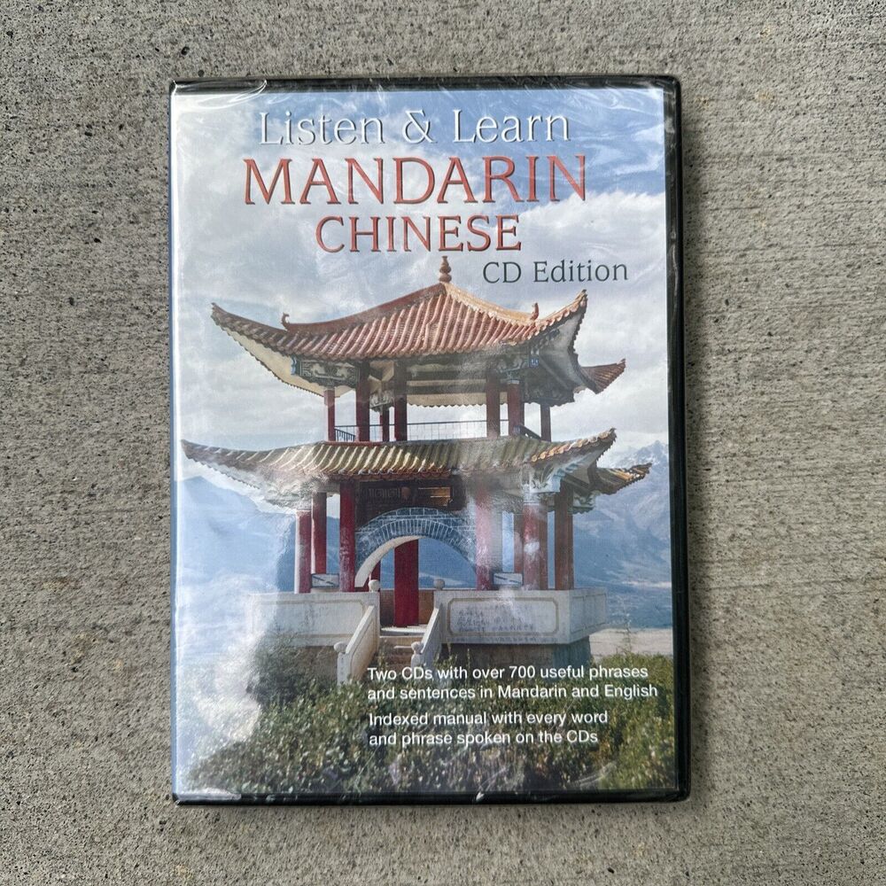Listen & Learn Mandarin Chinese CD Edition Dover Two Dual Language Disks NEW